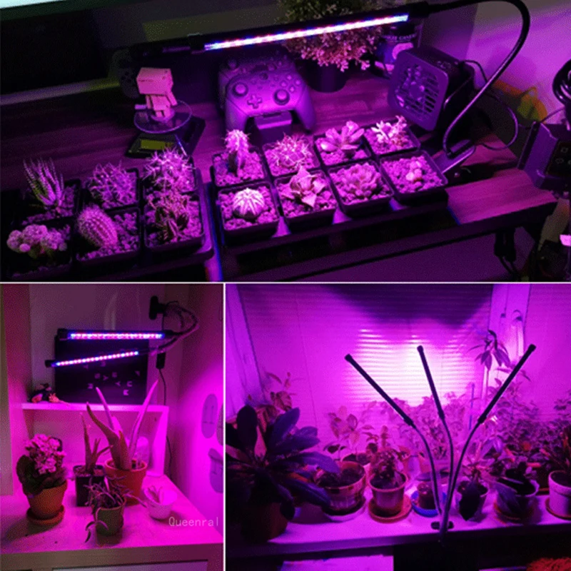ультрафиолетовый свет для роста растений, Светодиодная USB-панель с полным спектром, Фитолампа с вращением, Гибкая Фитолампа, Теплица Для выращивания комнатных цветов 3