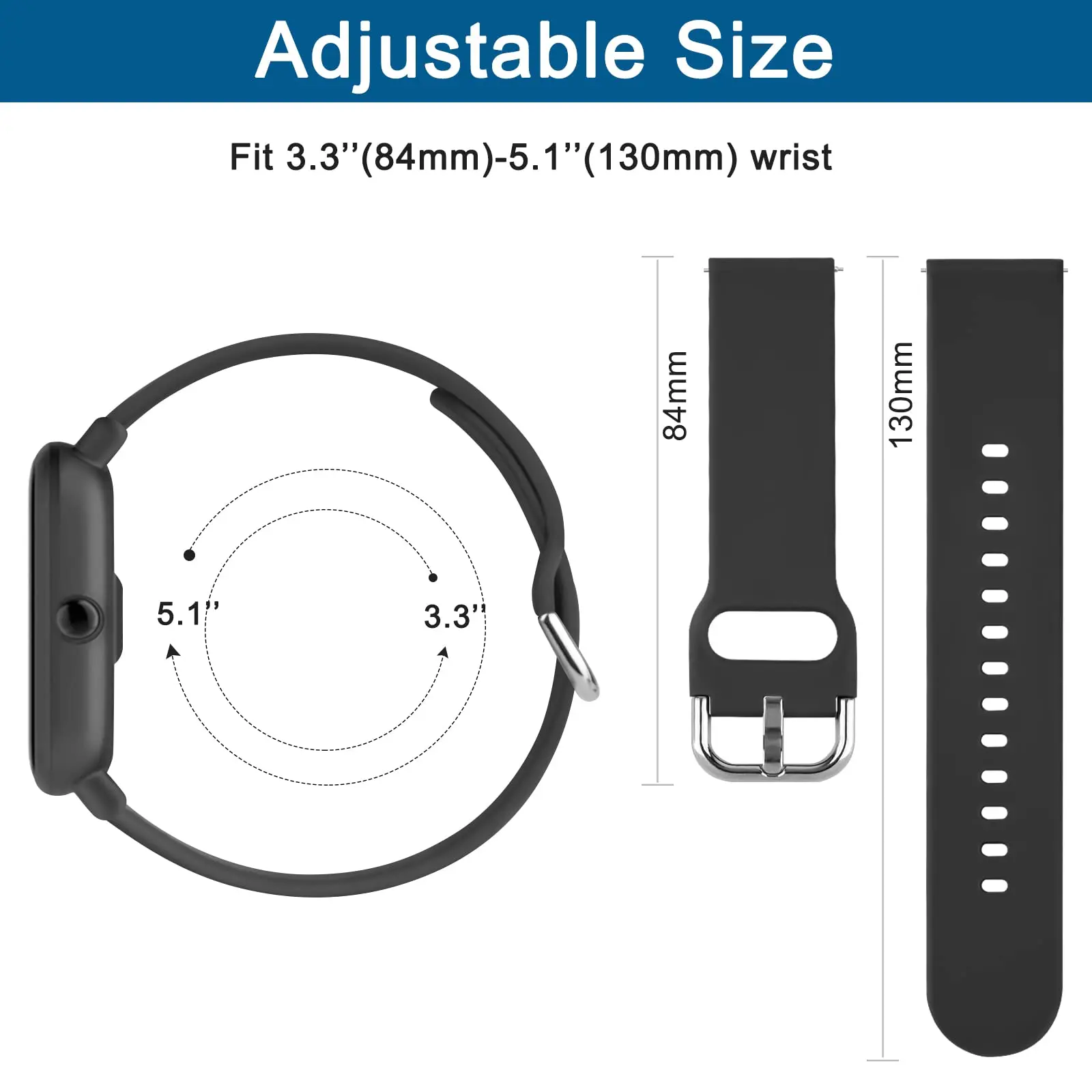 Силиконовый ремешок для Xiaomi Mi Watch Цветной ремешок для смарт-часов Сменный ремешок для часов Huami Amazfit GTR 2 GTR2 3