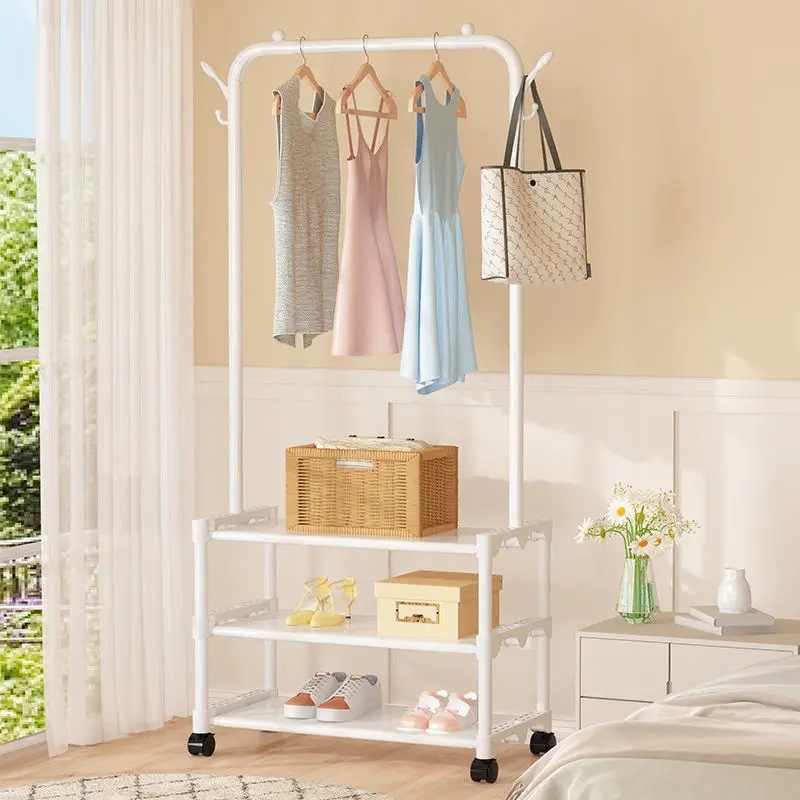 Шкаф Nordic Metall, Вертикальные Квадратные вешалки для одежды, Колесики для сушки одежды в помещении, Мебель для прихожей 0