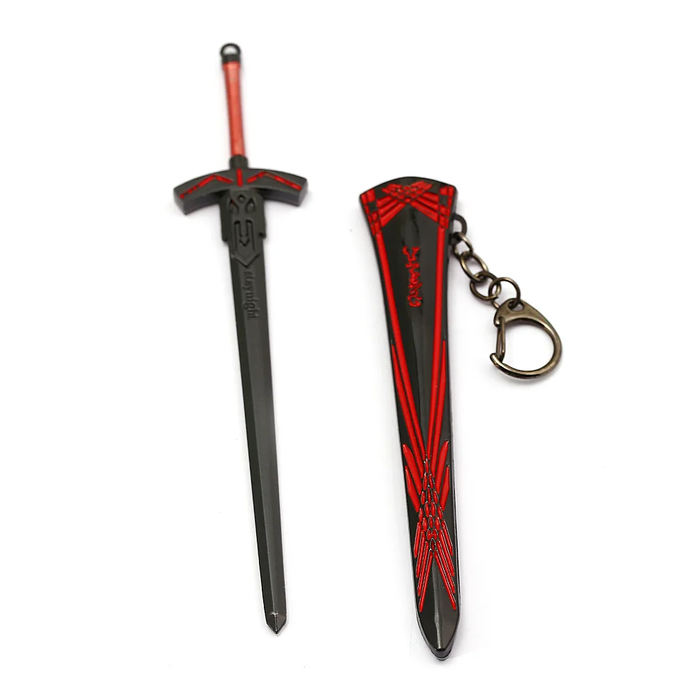 Модель ножен для меча аниме Fate Stay Night Брелок для ключей King Arthur Saber Sword Брелоки для ключей Аниме Косплей Реквизит Сувенир Подарок Оптом 4