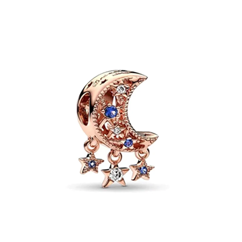 Новые бусины из стерлингового серебра 925 пробы серии lucky star подходят к оригинальному браслету Pandora DIY jewelry charm lady gift 1