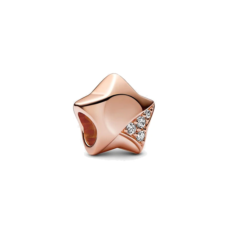 Новые бусины из стерлингового серебра 925 пробы серии lucky star подходят к оригинальному браслету Pandora DIY jewelry charm lady gift 4