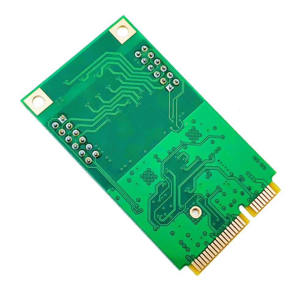 Мини-PCIE к 2-Портовой Сетевой Карте RJ45 Сетевой Адаптер Интернет-Lan Адаптер Ethernet Гигабитный 10/100/1000 Мбит/с ASM1182e Чип для ПК 3