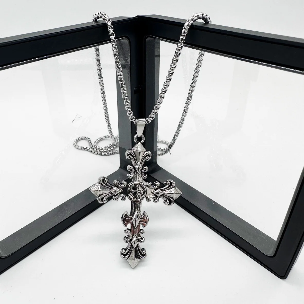 Y2K Панк-ожерелье с подвеской в виде креста для мужчин и женщин, готическое ожерелье на ключицу, эстетика, ретро-украшения в стиле хип-хоп, подарок для вечеринки, Богемия 2