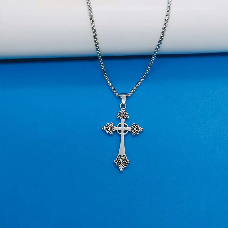 Y2K Панк-ожерелье с подвеской в виде креста для мужчин и женщин, готическое ожерелье на ключицу, эстетика, ретро-украшения в стиле хип-хоп, подарок для вечеринки, Богемия 4