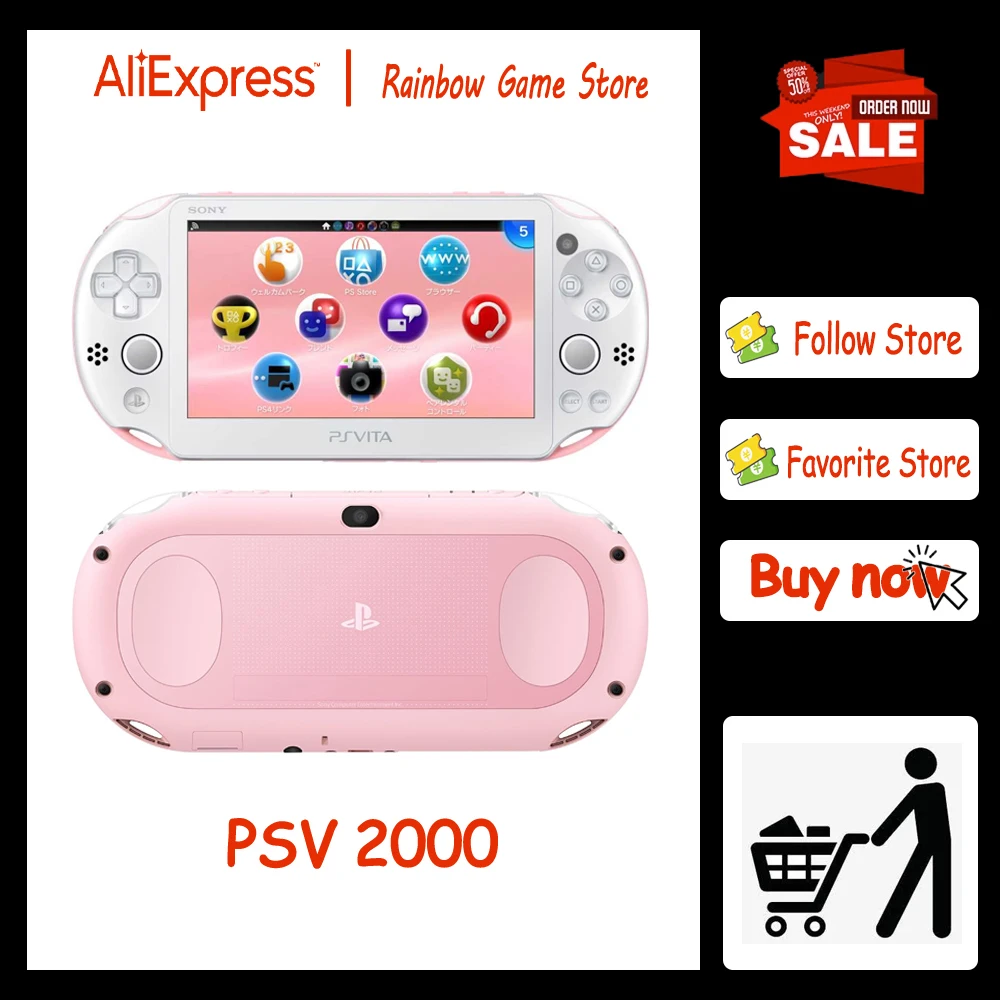 Портативная игровая консоль PSV2000 PSP GBA MD FC arcade AIRB handheld случайного цвета 0