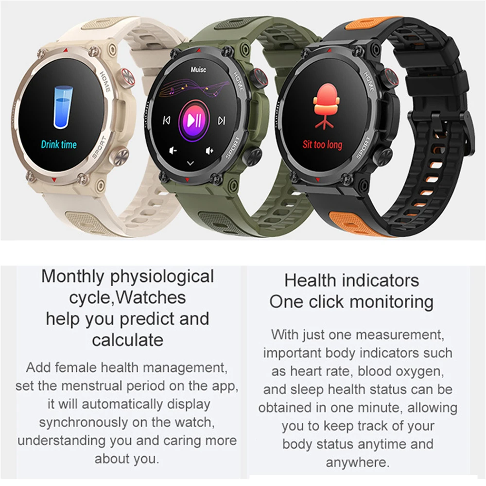 KAIMORUI Спортивные умные часы для мужчин и женщин, Bluetooth-вызов, уличный Шагомер, Пульсометр, фитнес-трекер, смарт-часы для Android iOS 2