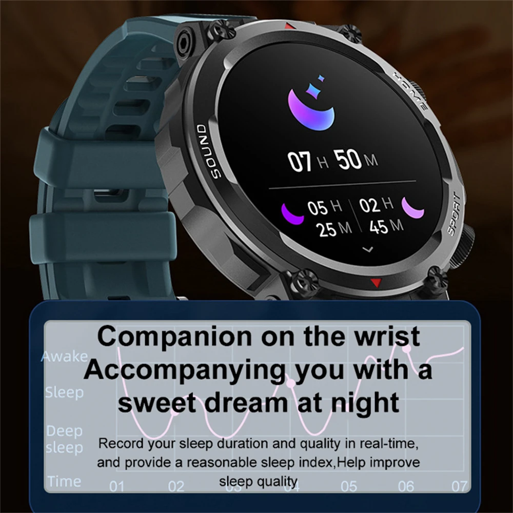 KAIMORUI Спортивные умные часы для мужчин и женщин, Bluetooth-вызов, уличный Шагомер, Пульсометр, фитнес-трекер, смарт-часы для Android iOS 4