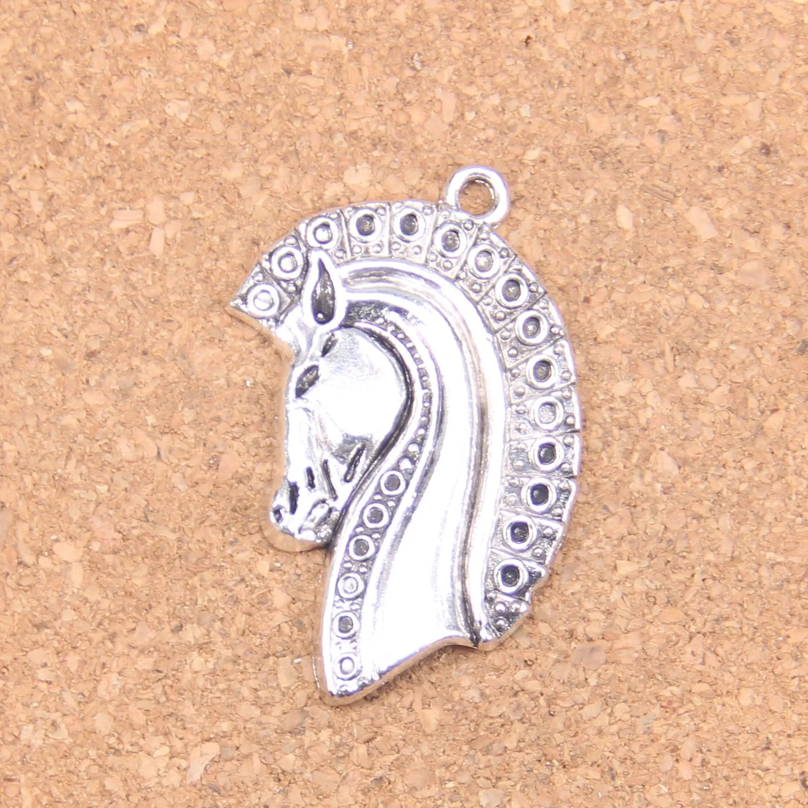 20шт Подвески Лошадь 42x26 мм Антикварные подвески, старинные тибетские серебряные украшения, сделай сам для браслета-ожерелья 1