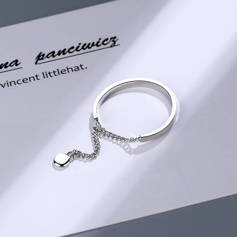 Корейские Простые открытые кольца с кисточками, Сладкий подарок для женщины, кольцо с холодным Ветром, Индивидуальные украшения, Кольца для настроения 3