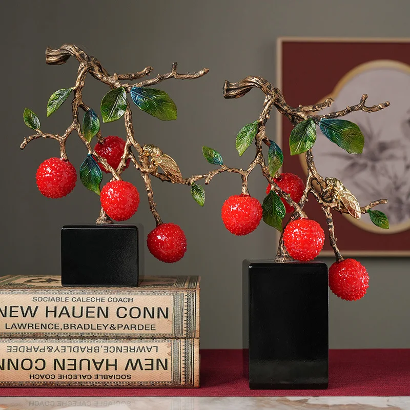 Украшение из искусственного цветка китайского боярышника, Переезд в Новый дом, подарок для гостиной с фруктами, украшения для дома 0