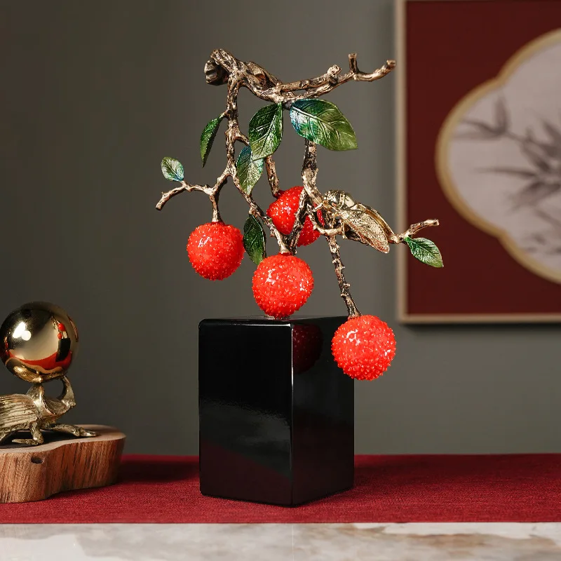 Украшение из искусственного цветка китайского боярышника, Переезд в Новый дом, подарок для гостиной с фруктами, украшения для дома 2