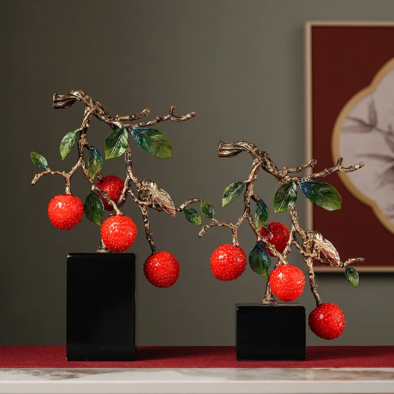 Украшение из искусственного цветка китайского боярышника, Переезд в Новый дом, подарок для гостиной с фруктами, украшения для дома 3