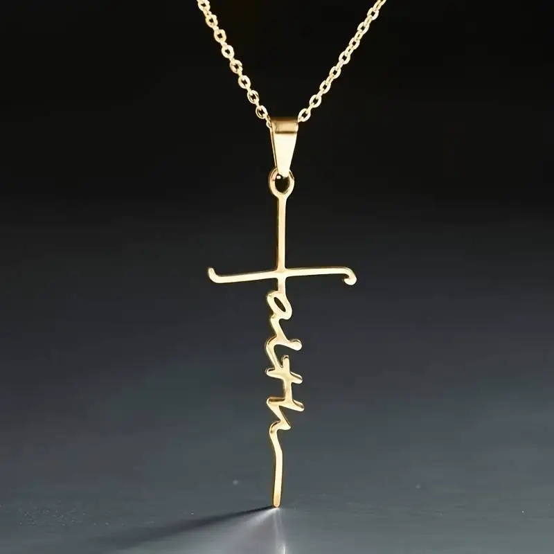 2023 Новое персонализированное креативное женское ожерелье, Европейская и американская мода, подвеска в виде креста, подарок на День Святого Валентина 3