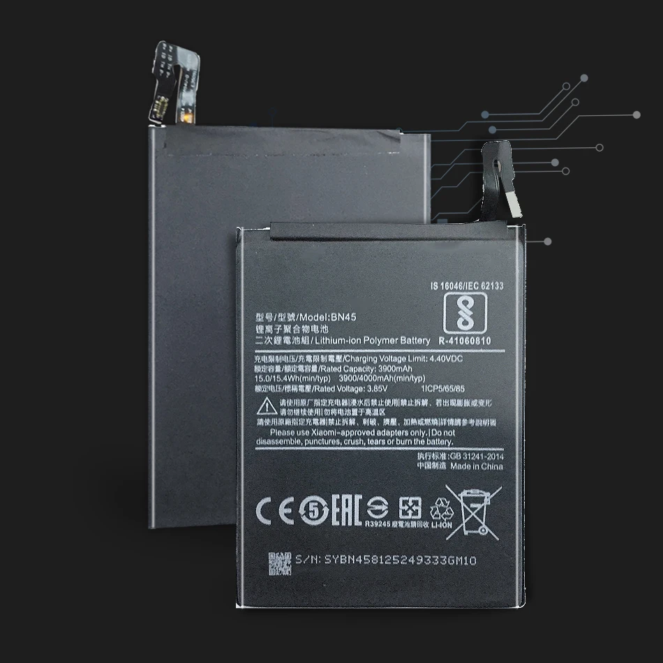 Bateria 4000mAh Batterie BN45 Аккумулятор для Телефона Xiaomi Redmi Note 5 Note5 Для Xiao Mi Redmi Note5 BN 45 Аккумулятор Большой емкости 4