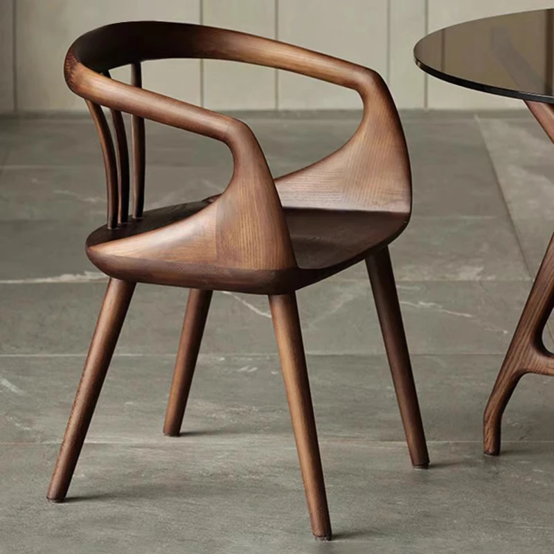 Деревянные обеденные стулья, экономящие пространство, Скандинавские современные минималистичные Дизайнерские обеденные стулья для гостиной, мебель для дома Sillas De Comedor 1
