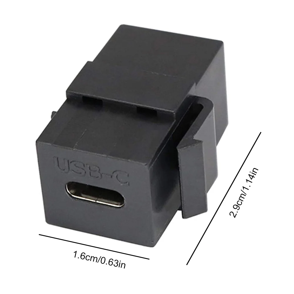 USB 3.1 Type C Keystone Jack Поддерживает зарядку, синхронизацию данных, удлинительный разъем Keystone для настенной панели розетки 5