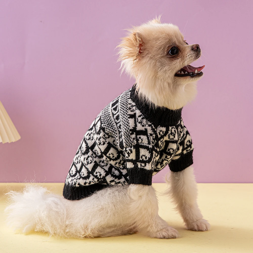 Новая роскошная дизайнерская одежда для собак Свитер для собак Зимняя утолщенная модная одежда для домашних животных Французский Бульдог Такса Пальто для домашних животных Куртка Щенок 0