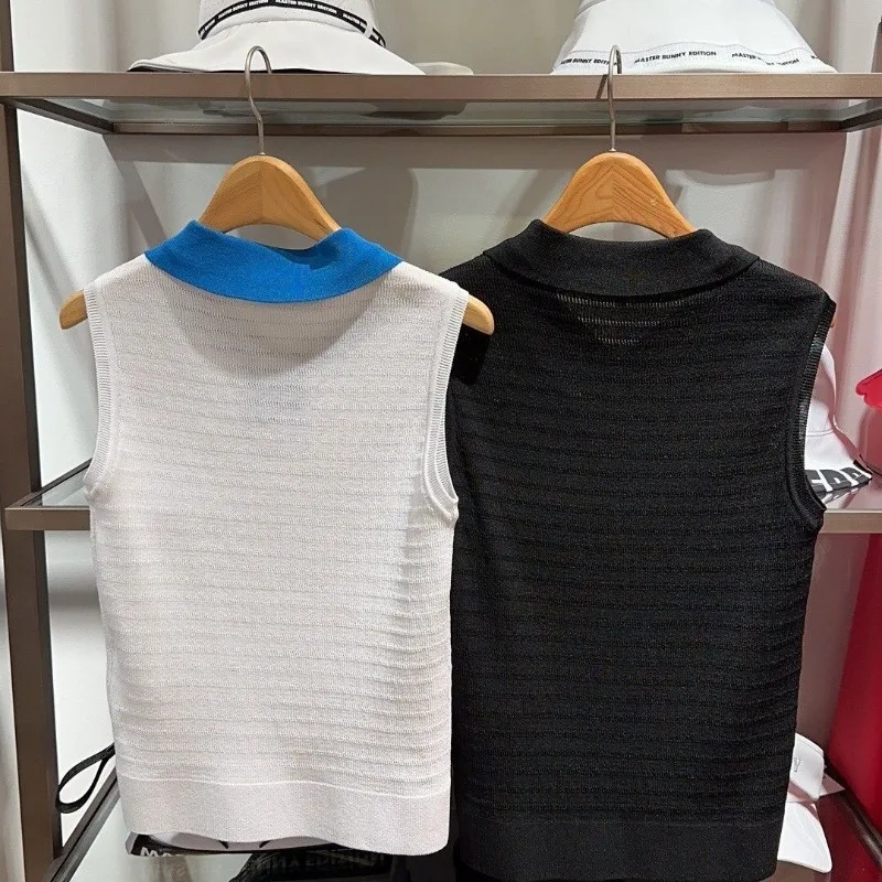 Новая Корейская женская одежда для гольфа, топ из ледяного шелка без рукавов, спортивная трикотажная майка для гольфа на открытом воздухе 3
