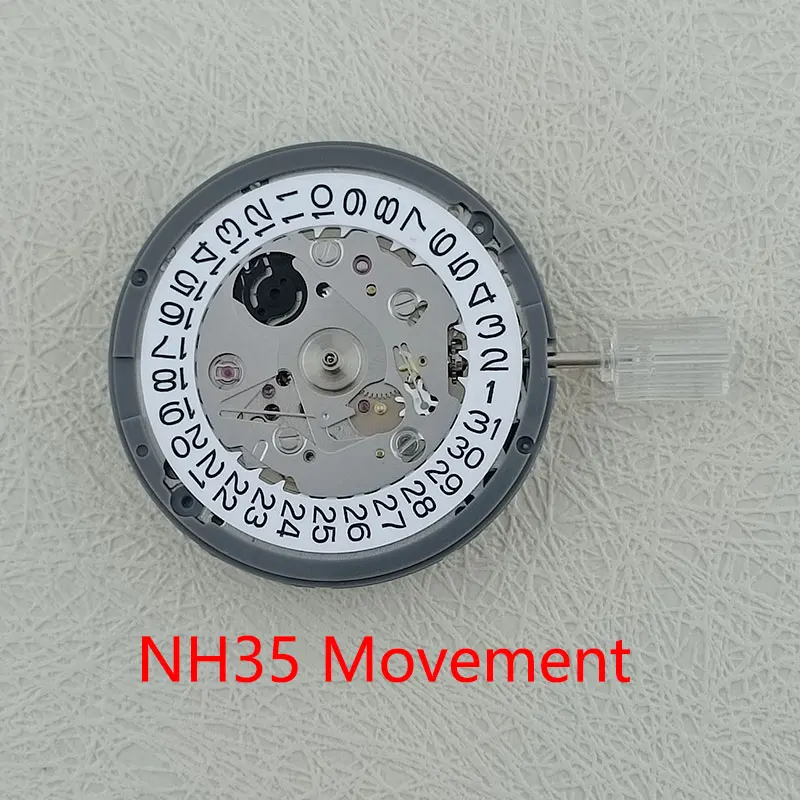 42 мм Корпус NH35 Стрелки Циферблата Резиновый Ремешок Для Часов Аксессуары Для Часов из Нержавеющей Стали Запчасти для Механического Механизма AQUANAUT NH36 5