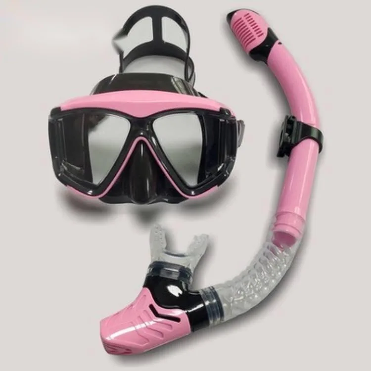 Силиконовая маска из закаленного стекла с поплавком для плавания, зеркало для дайвинга, Дыхательная трубка для подводного плавания, Два сокровища для подводного плавания 1