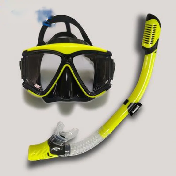 Силиконовая маска из закаленного стекла с поплавком для плавания, зеркало для дайвинга, Дыхательная трубка для подводного плавания, Два сокровища для подводного плавания 2