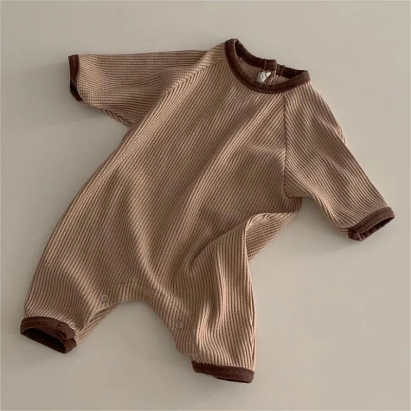 2023, Комбинезон для маленьких девочек и мальчиков, Хлопковый детский пуловер с длинными рукавами, Комбинезон, Милая одежда для новорожденных, Аксессуары для детской одежды. 1