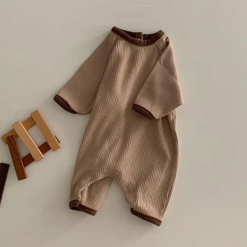 2023, Комбинезон для маленьких девочек и мальчиков, Хлопковый детский пуловер с длинными рукавами, Комбинезон, Милая одежда для новорожденных, Аксессуары для детской одежды. 2