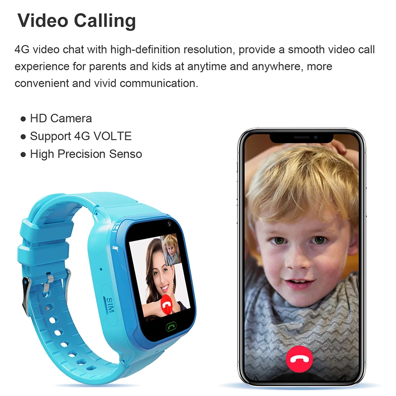 LT36 4G Детские Смарт-часы WIFI LBS SOS Часы Детские Часы Видеозвонок Чат Телефон Wach Удаленный Мониторинг IP67 Водонепроницаемые Умные Часы 1