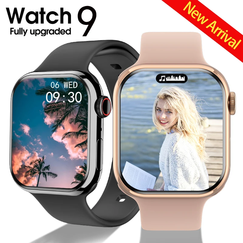 Новая серия смарт-часов IW9 для мужчин с Bluetooth-вызовом, 2,05-дюймовый HD-экран, пользовательский циферблат, водонепроницаемые женские смарт-часы IP68 для Apple Watch 9 0