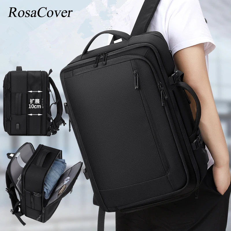 Расширяемый рюкзак для путешествий в самолете для женщин, мужчин, сумка для ноутбука, багаж, мужские сумки большой вместимости, деловые многофункциональные рюкзаки 1
