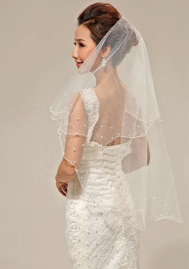 Белая прозрачная сетка, однослойная, длина 150 см, свадебный головной убор, фата для новобрачных 2024 г. 2