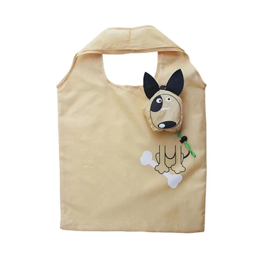Сумка для покупок с изображением щенка животного, компактная складная сумка-тоут для повседневной жизни 4