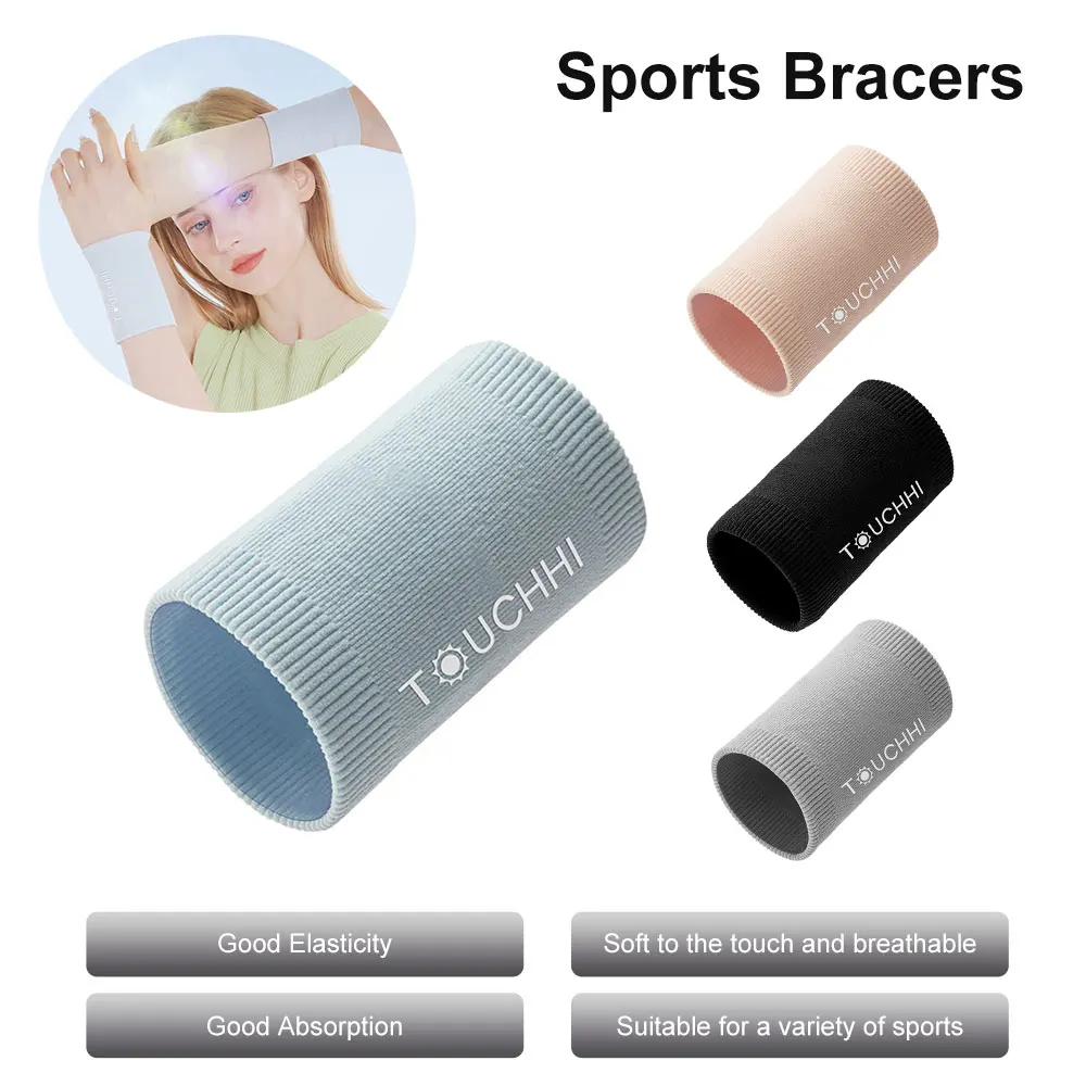 1 Пара спортивных браслетов на запястье, теннисный спортивный браслет, волейбольный гимнастический эластичный бандаж для запястья, дышащий ремешок, полотенце для пота на запястье, 1