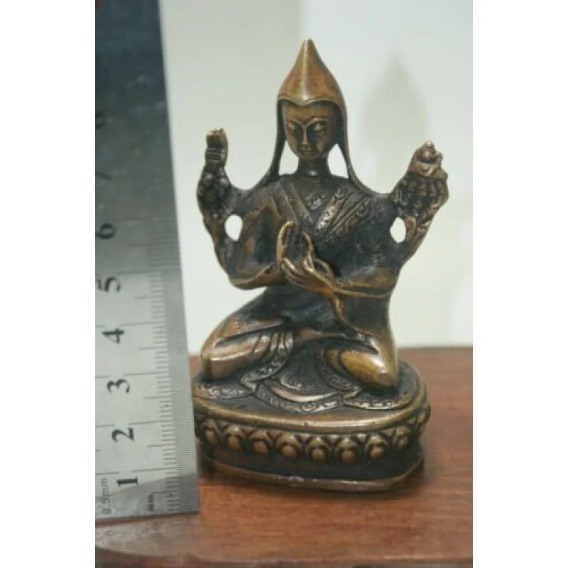 Китайский Старый Тибет Тибетский Буддизм Статуя Будды Тары Гуань Инь Старая Медная Статуя 4