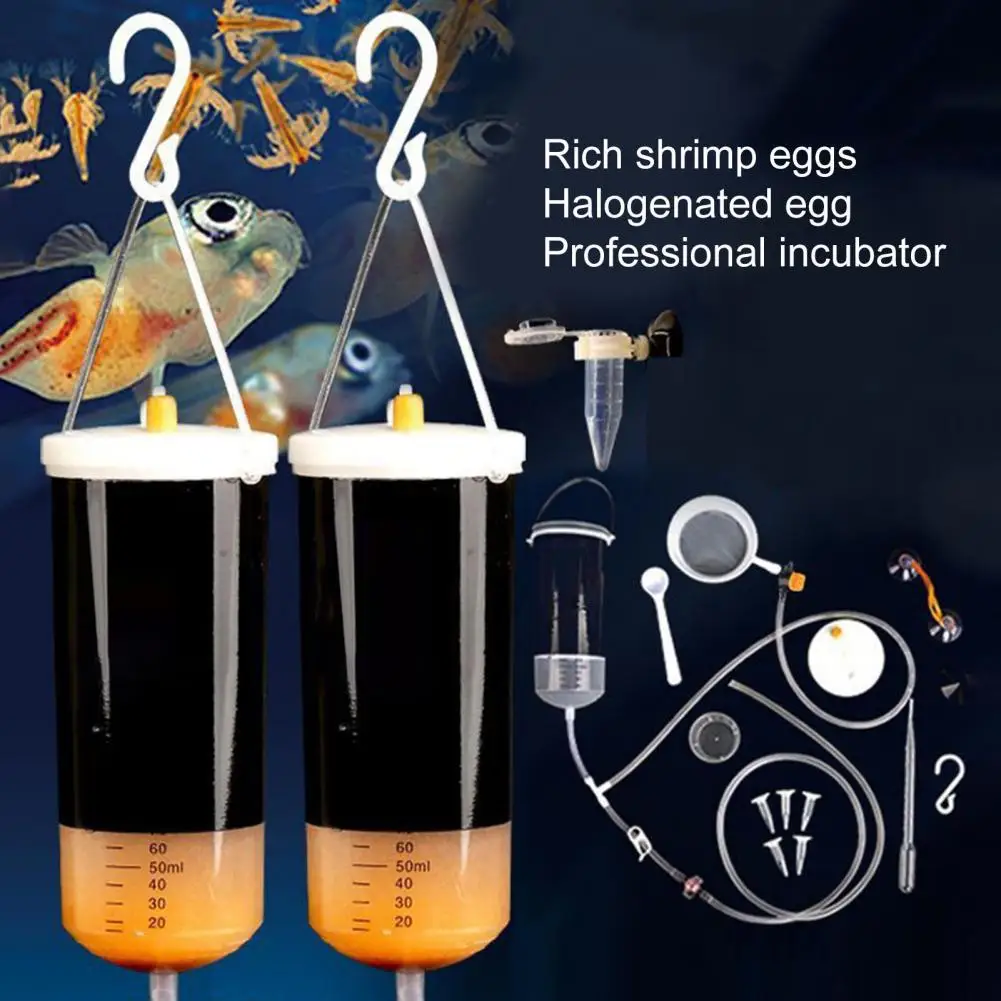 1 Комплект удобного набора для выведения креветок многоразового использования, простой в эксплуатации Набор инструментов для выведения яиц аквариумных креветок 4