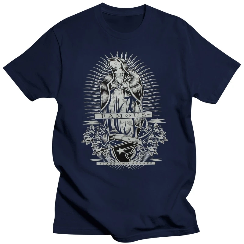 Знаменитые звезды и ремни Virgin Guadalupe Xv Year Tirt Shirt S New 2018 Новые мужские футболки с коротким рукавом 1