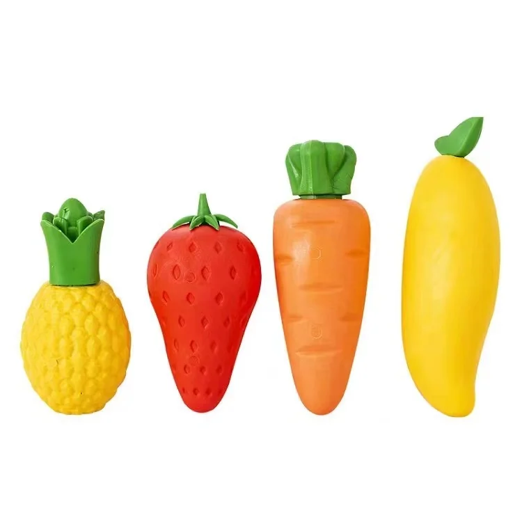 3 шт Ластик для детского сада креативный милый фрукт морковь манго прочный ластик для школьных принадлежностей 4