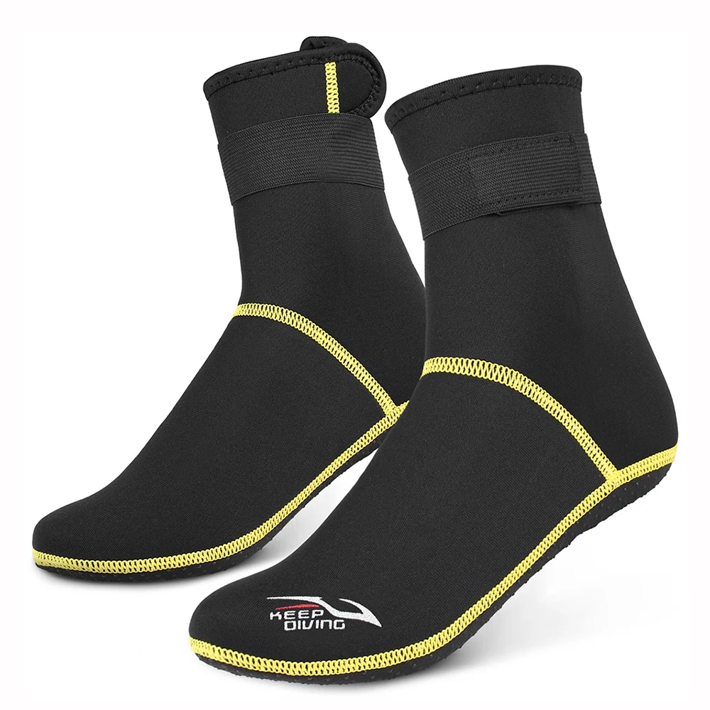 Новые 3 мм неопреновые носки для дайвинга, теплые пляжные носки для детей и взрослых, Профессиональные водные виды спорта, подводное плавание, нескользящие носки для серфинга 2