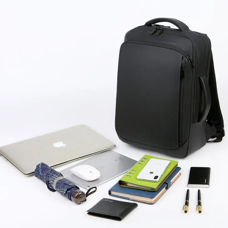 Рюкзак для мужчин 2023, Многофункциональный рюкзак для бизнес-ноутбука, USB-зарядка, водонепроницаемая пленка, мужская сумка для спины, повседневная сумка 4