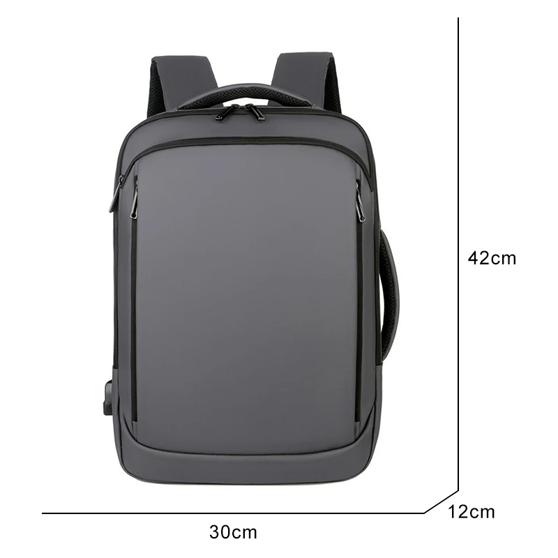 Рюкзак для мужчин 2023, Многофункциональный рюкзак для бизнес-ноутбука, USB-зарядка, водонепроницаемая пленка, мужская сумка для спины, повседневная сумка 5