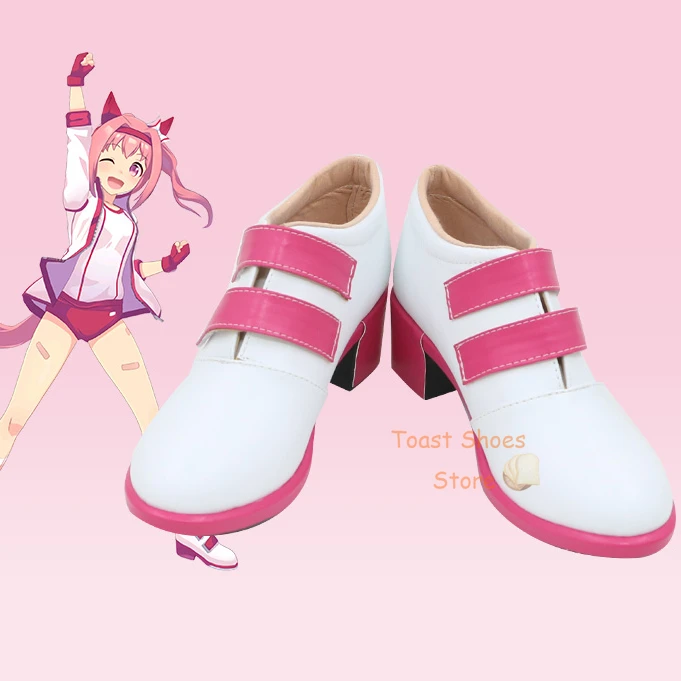Аниме Umamusume: Pretty Derby Haru Urara Обувь для Косплея из Комиксов Аниме для Con Halloween Party Косплей Костюм Реквизит Сексуальный Стиль 0