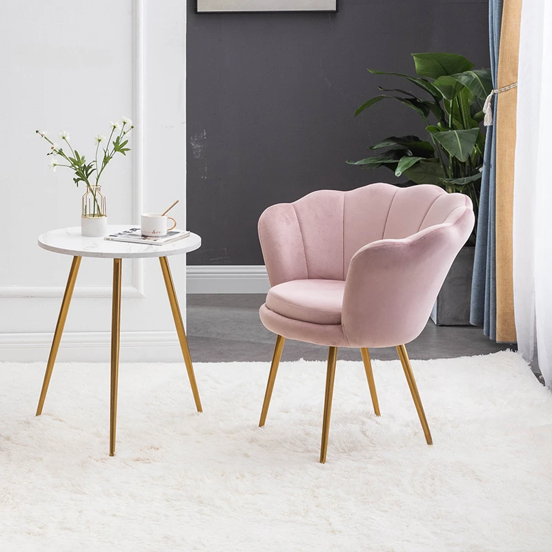 Европейский стул для гостиной, мебель для спальни, современное минималистичное кресло со спинкой, Простые стулья для грима в общежитии 3