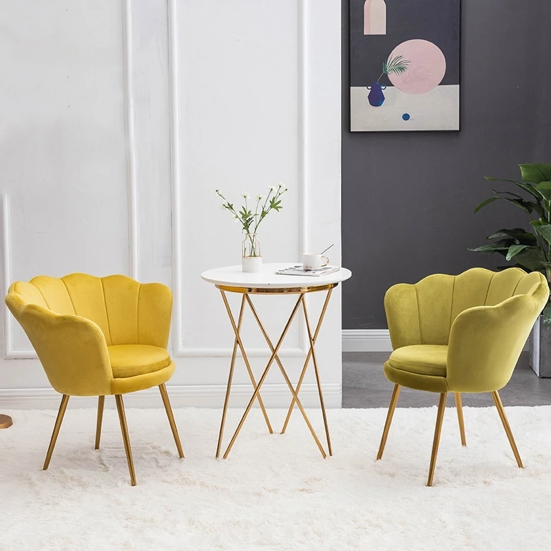 Европейский стул для гостиной, мебель для спальни, современное минималистичное кресло со спинкой, Простые стулья для грима в общежитии 4