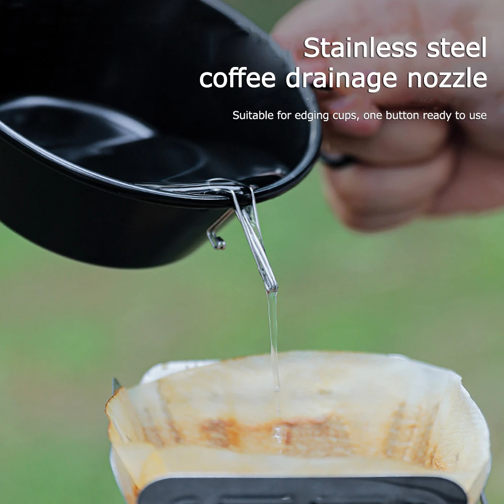Направляющая рамка для стакана для воды из нержавеющей стали, Регулирующий носик для кофе, Направляет аксессуары, Простые в использовании принадлежности для кемпинга 2