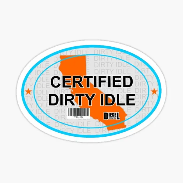 Сертифицированный Dirty Idle California 5 шт. Наклейки для автомобиля с милым принтом Гостиная Ноутбук Бампер Окно Детское искусство Мультфильм 0