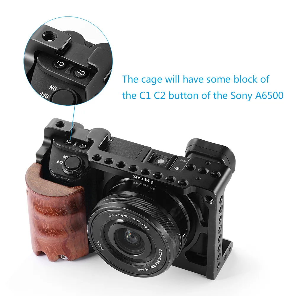Клетка для мини-зеркальной камеры SmallRig для Sony a6000/A6300/A6500/Nex-7 для Sony Camera Rig С креплением для микрофона 1661 5