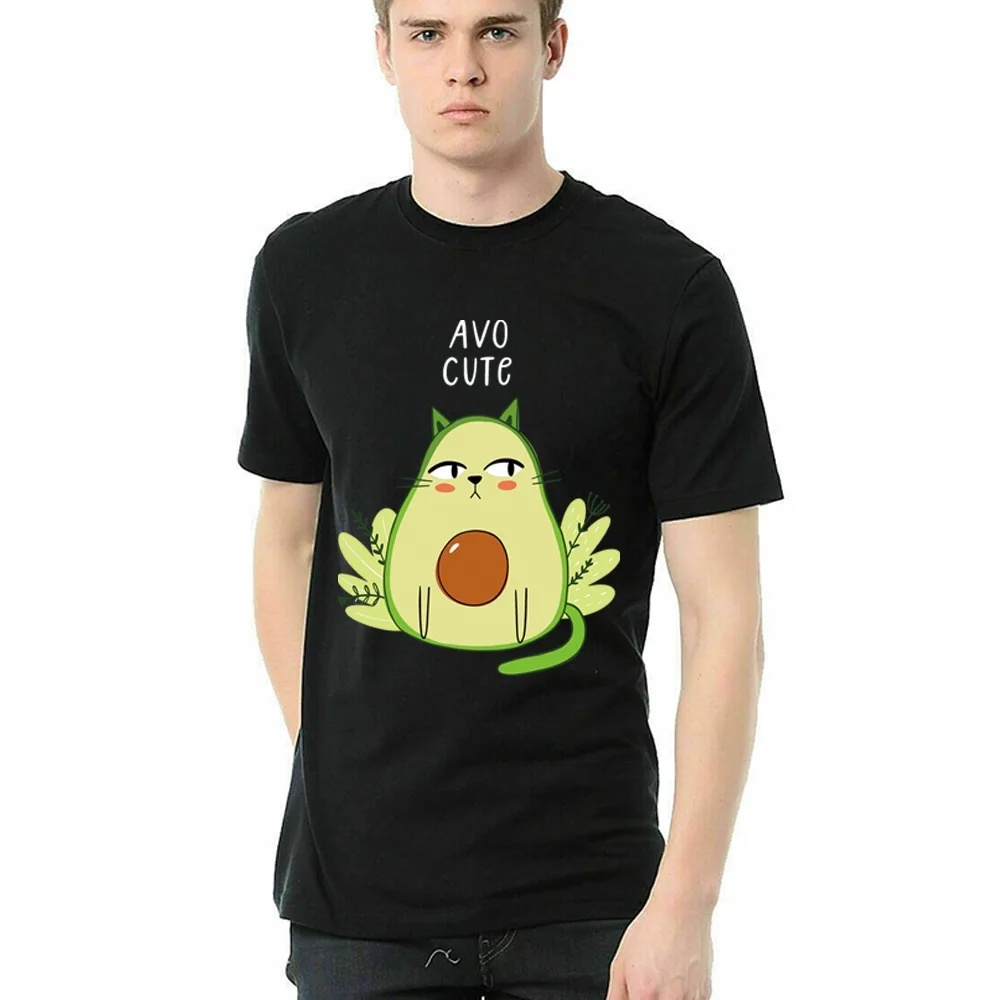 Летние футболки, футболка с рисунком Авокадо, Повседневный пуловер с круглым вырезом, базовая футболка для мужчин, Мужские высококачественные Удобные топы 2
