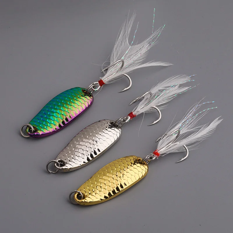 Приманка Luya dragon scale блестящая приманка с одним крючком и тремя крючками для ловли окуня приманка для конского рта пресноводная рыбалка на добычу рыбы 2