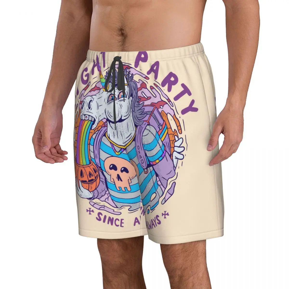 Быстросохнущие плавательные шорты для мужчин с животными для ночной вечеринки, купальники для плавания, купальный костюм, пляжная одежда 2